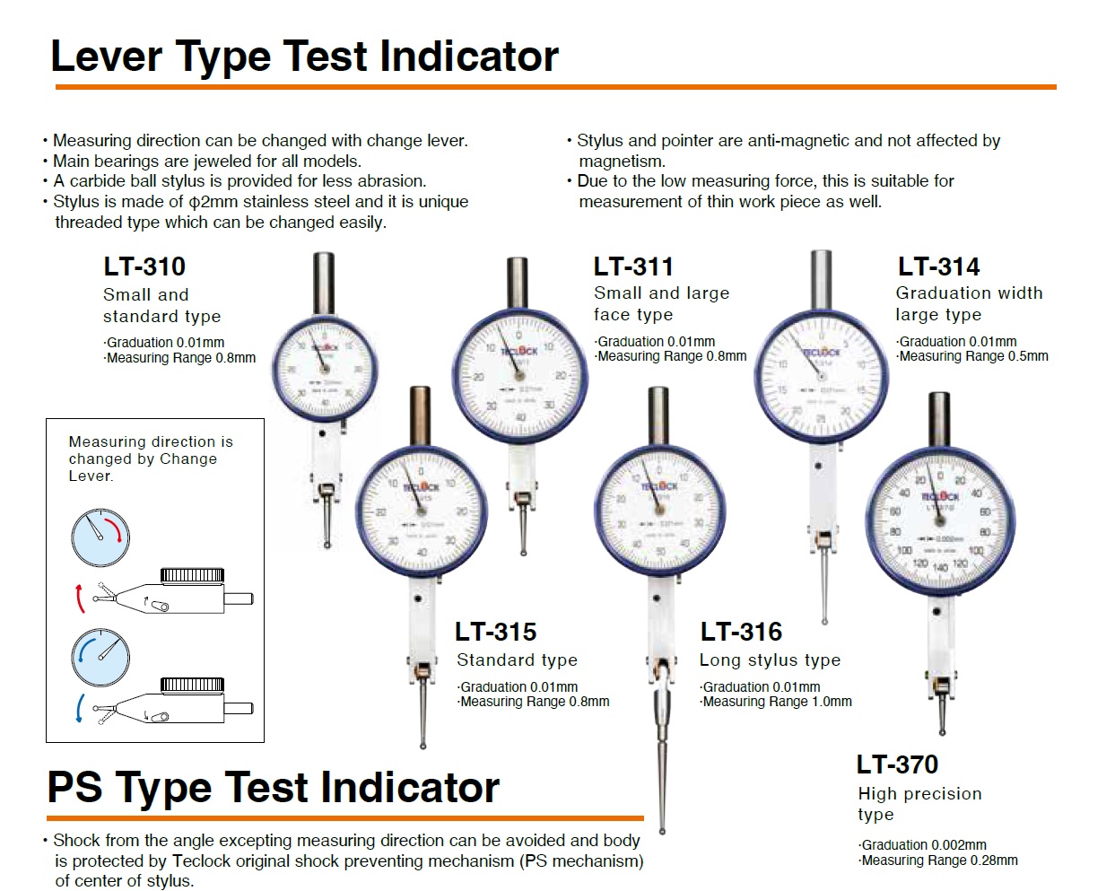 Ichiban Precision Sdn Bhd Teclock Teclock Lever Type Test Indicators